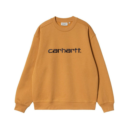 Felpe senza cappuccio Donna Carhartt Wip - W' Carhartt Sweat - Senape