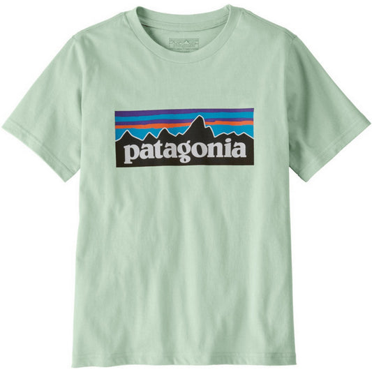 T-shirt Ragazzi Unisex Patagonia - K's P-6 Logo T-Shirt - Bianco