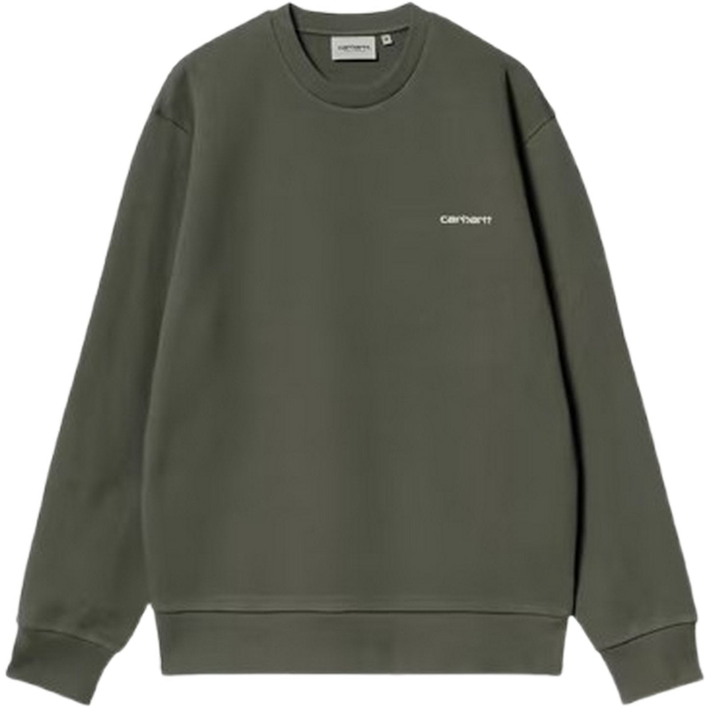 Felpe senza cappuccio Uomo Carhartt Wip - Script Embroidery Sweat - Verde
