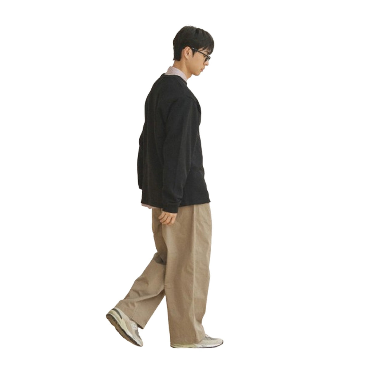 Pantaloni Uomo KAPPY DESIGN - Two Tuck Wide Cn Pants - Beige
