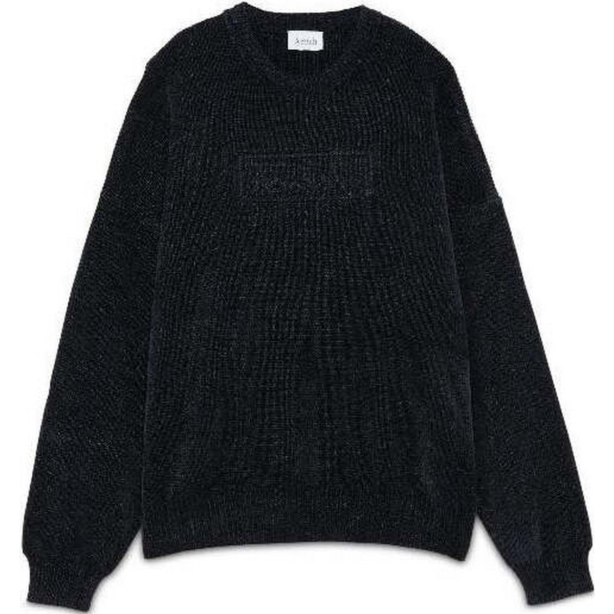 Maglioni Unisex Amish - Crew neck Embossed - Blu