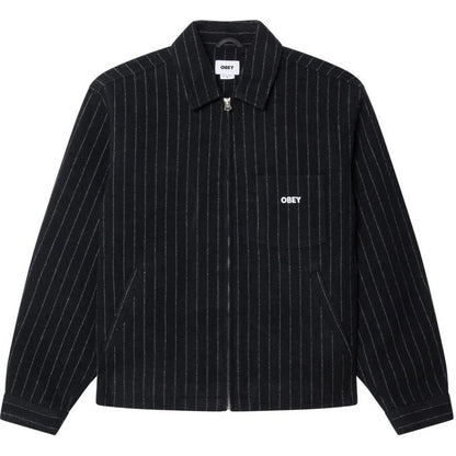 Giacche Uomo Obey - Obey Vernon Zip Jacket - Blu