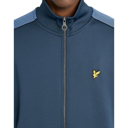 Felpe senza cappuccio Uomo Lyle & Scott - Geo Rib Crewneck Sweatshirt - Blu