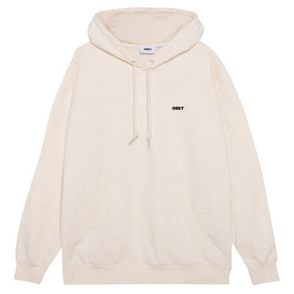 Felpe con cappuccio Uomo Obey - Obey Lisbon Icon Fleece - Bianco