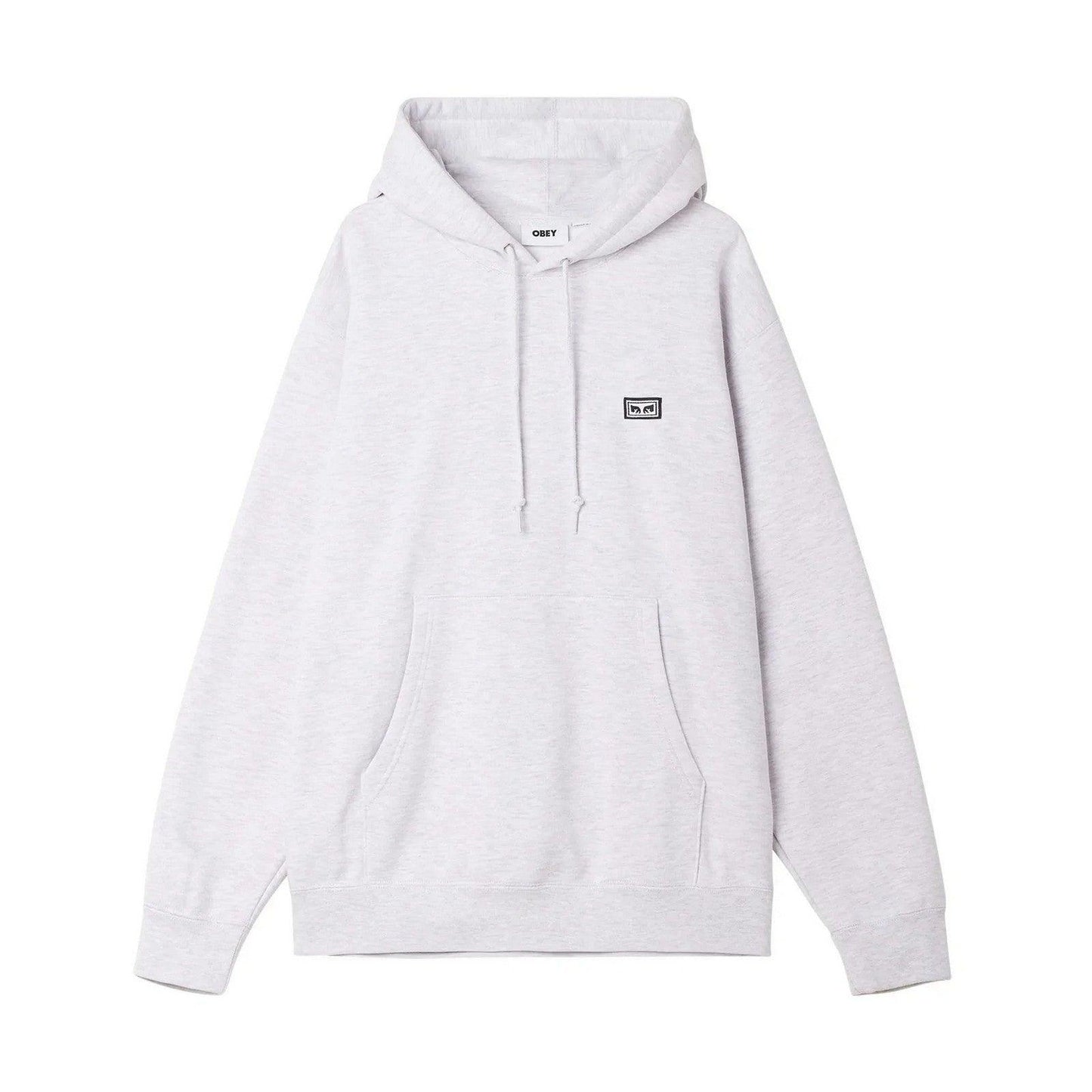 Felpe con cappuccio Uomo Obey - Established Works Eyes Hooded Fleece - Grigio