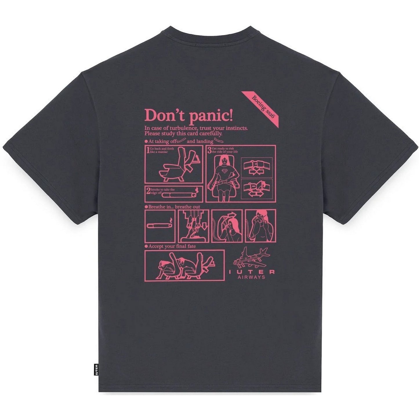 T-shirt Uomo Iuter - Don't Panic Tee - Grigio