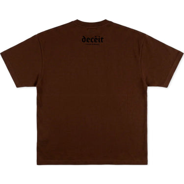 T-shirt Uomo Deceit - Worn Out Tee - Marrone