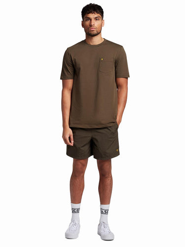 Pantalones cortos y shorts de baño para hombre Lyle & Scott - Bañador liso - Verde