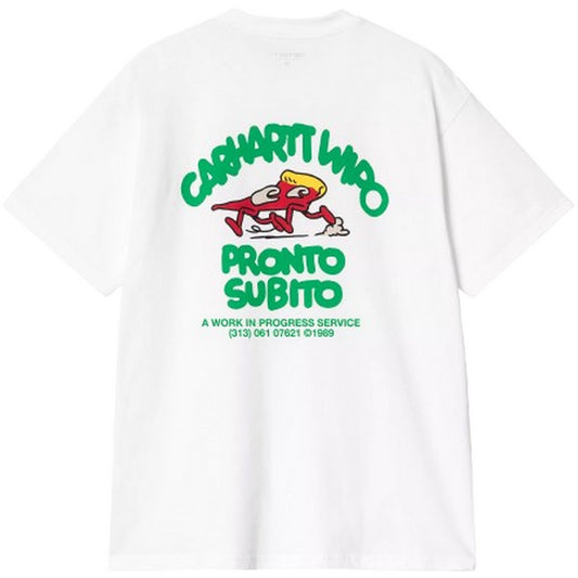 T-shirt Uomo Carhartt Wip - S/S Pronto T-Shirt - Bianco