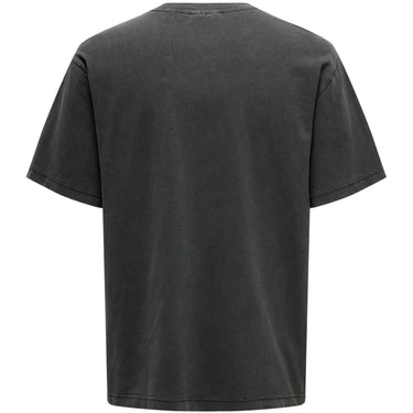 T-shirt Uomo Only & Sons - Onsdistress Rlx Ss Tee Noos - Nero