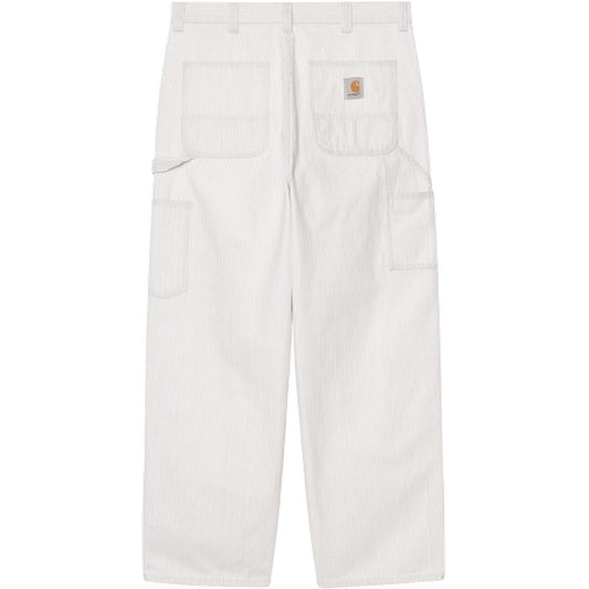Pantaloni Uomo Carhartt Wip - Mercer Single Knee Pant - Bianco