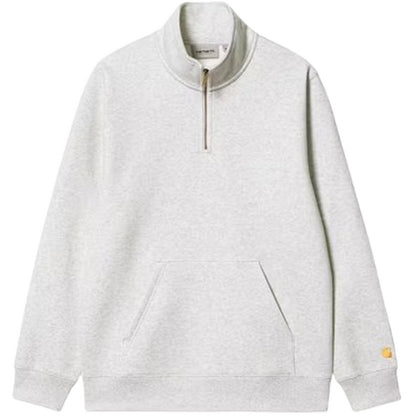 Felpe senza cappuccio Uomo Carhartt Wip - Chase Neck Zip Sweatshirt - Grigio