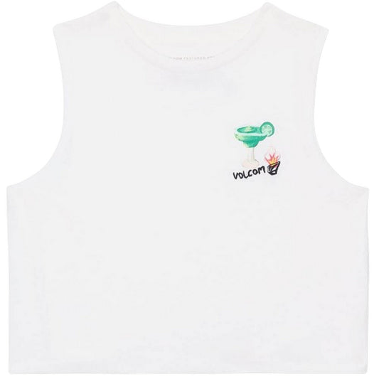 Canotte e top Donna Volcom - Fa Mickey Mason Tank - Bianco