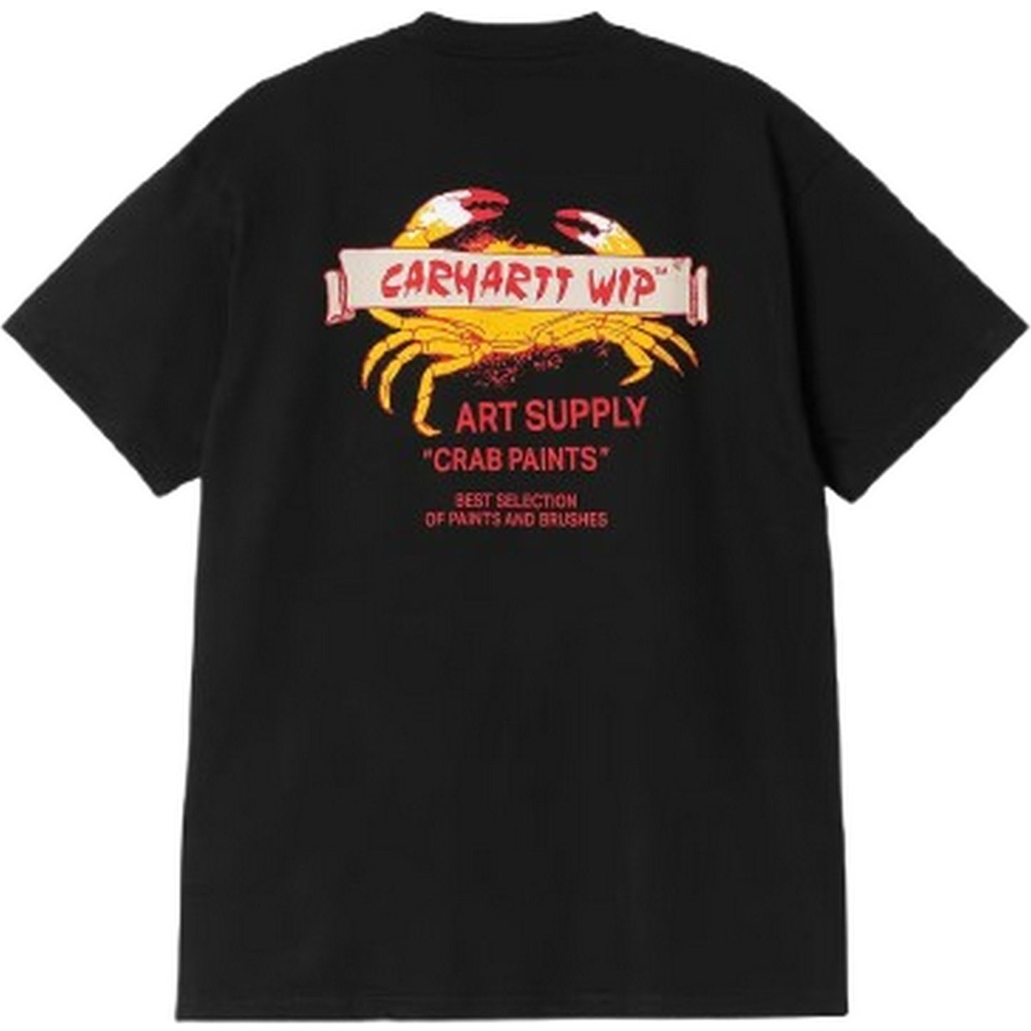 T-shirt Uomo Carhartt Wip - S/S Crab Paint T-Shirt - Nero