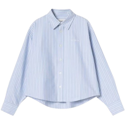 Camicie Donna Carhartt Wip - W' L/S Kanan Shirt - Celeste