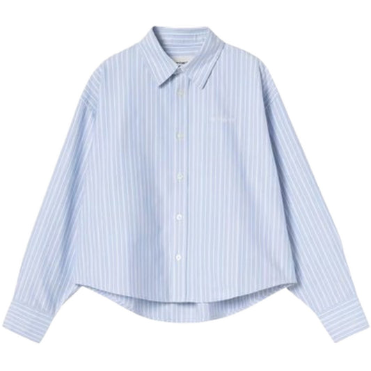 Camicie Donna Carhartt Wip - W' L/S Kanan Shirt - Celeste