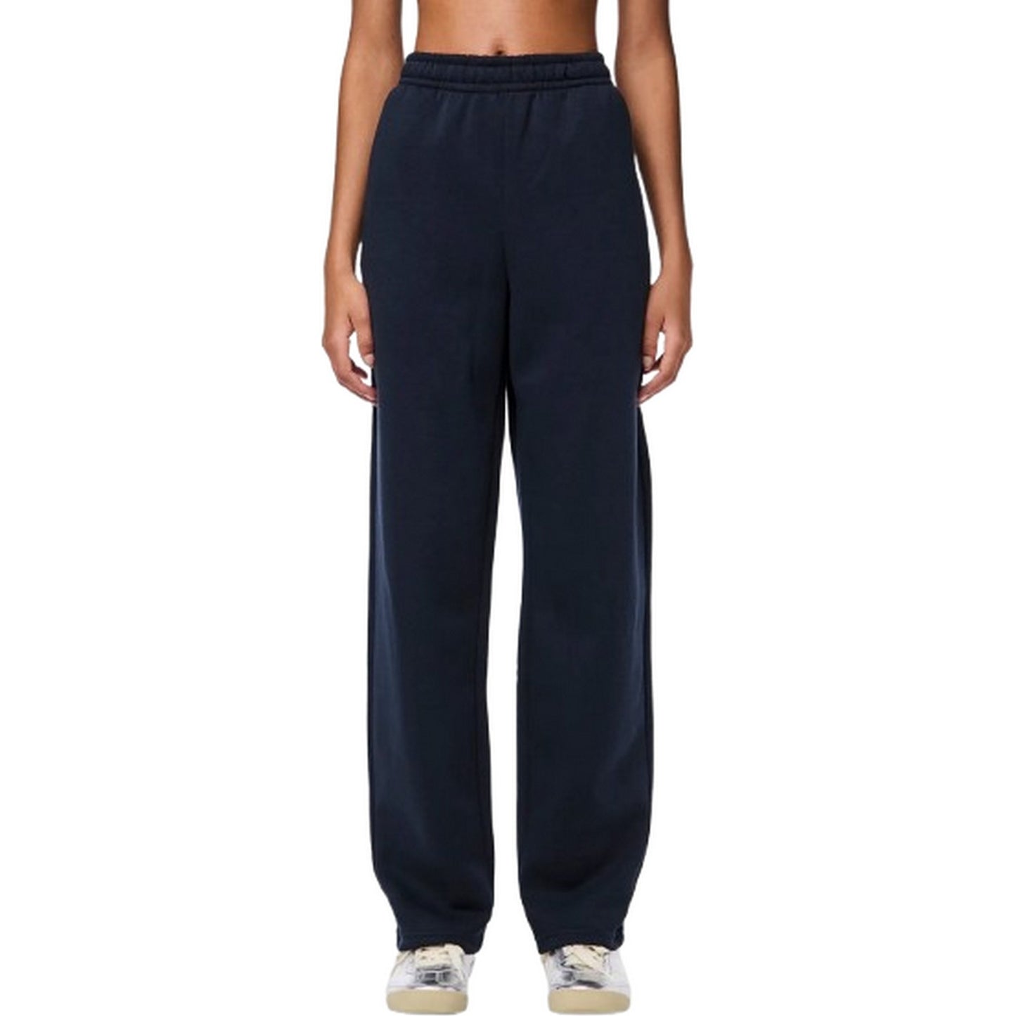 Pantaloni Donna Pieces - Pcchilli Hw Straight Sweat Pants Noos Bc - Blu
