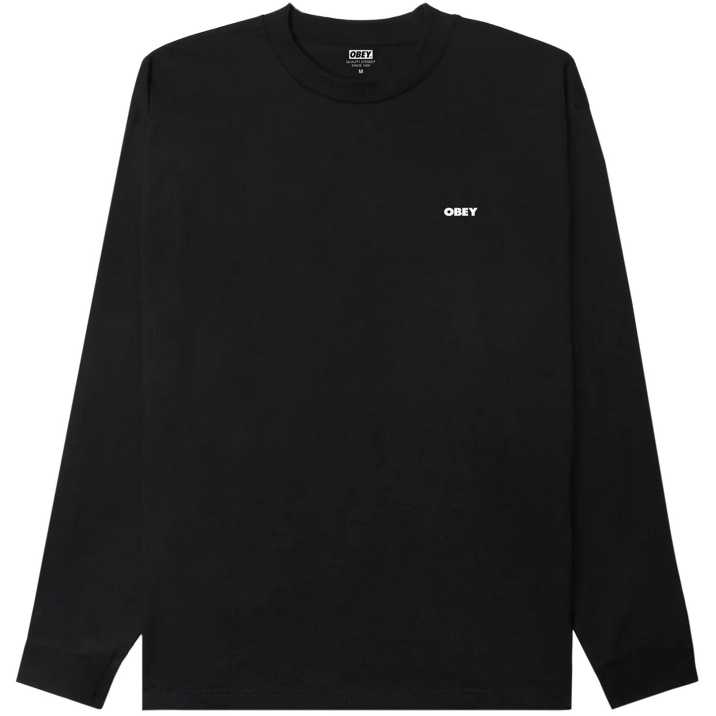 Maglie a manica lunga Uomo Obey - Obey The Medium Is The Message Tee Ls - Nero
