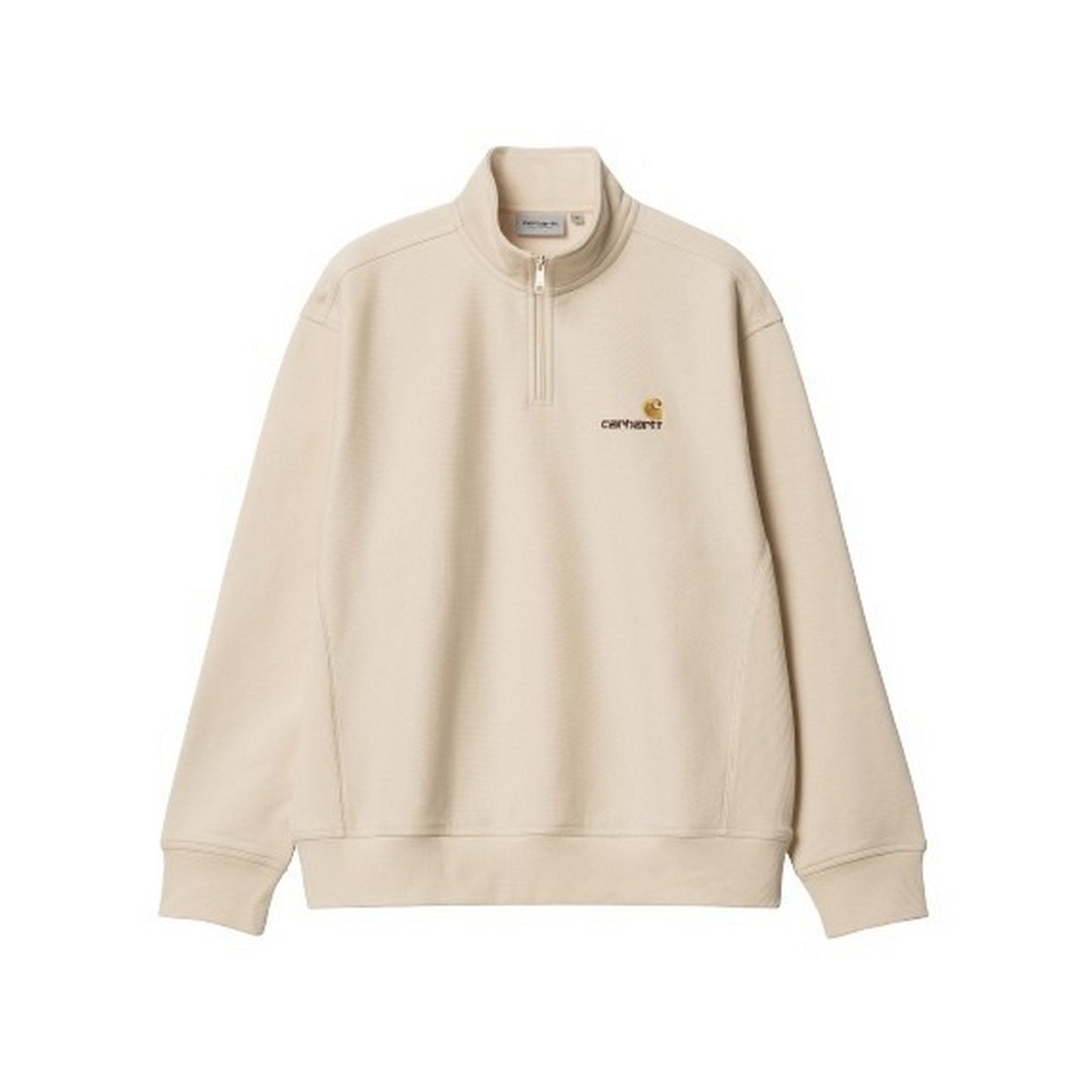 Felpe senza cappuccio Uomo Carhartt Wip - Half Zip American Script Sweat - Beige