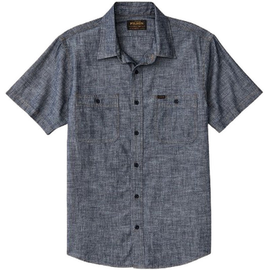 Camicie casual Uomo Filson - Short Sleeve Chambray Shirt - Blu