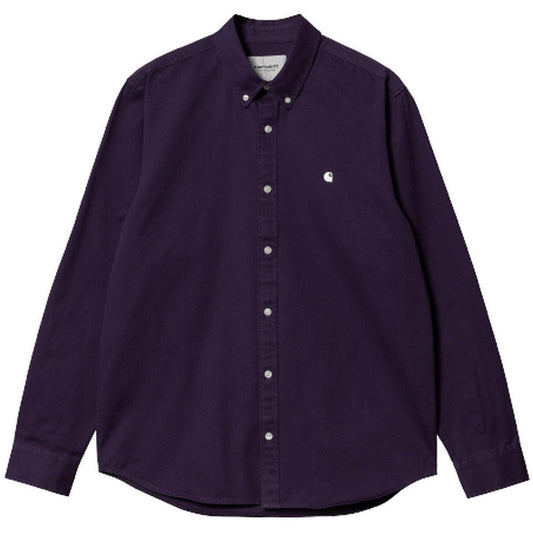 Camicie casual Uomo Carhartt Wip - L/S Madison Shirt - Viola