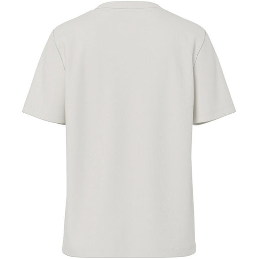 T-shirt Donna Pieces - Pcmila Ss Heart Tee Jrs Noos Bc - Bianco