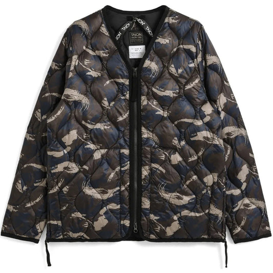 Piumini Unisex Taion - Military V Neck W-Zip Down Jkt - Multicolore