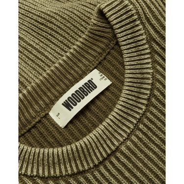 Felpe senza cappuccio Uomo Woodbird - WBSake Washed Crew - Verde