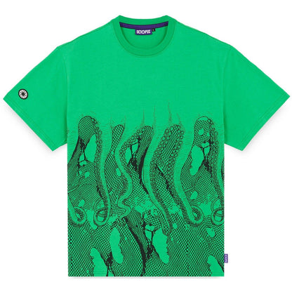 T-shirt Uomo Octopus - Octopus Fishnet Tee - Verde