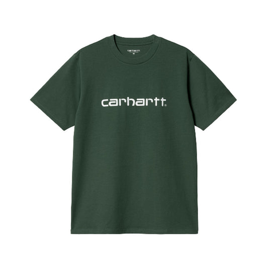 T-shirt Uomo Carhartt Wip - S/S Script T-Shirt - Verde