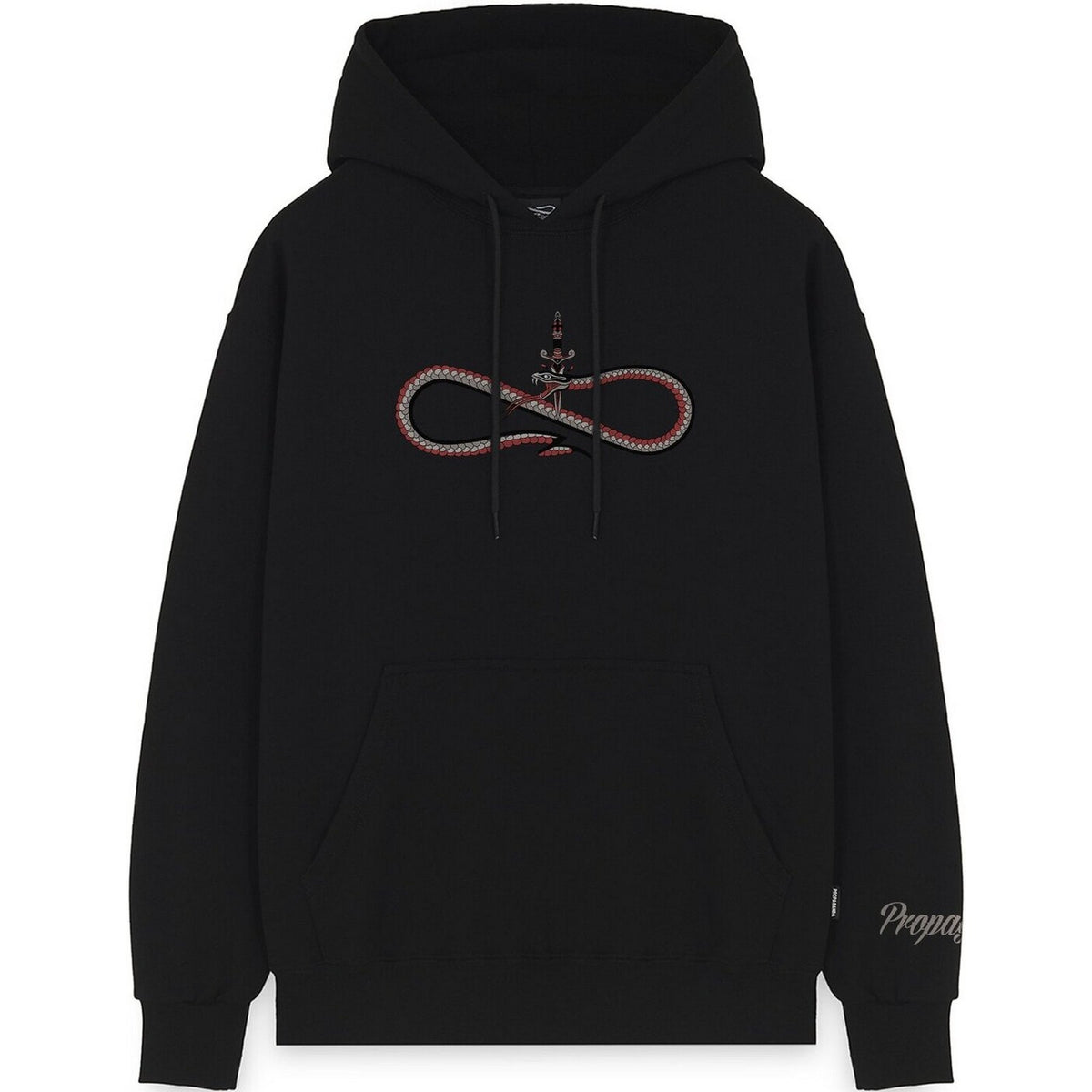 Felpe con cappuccio Uomo Propaganda - Hoodie Logo Sword - Nero