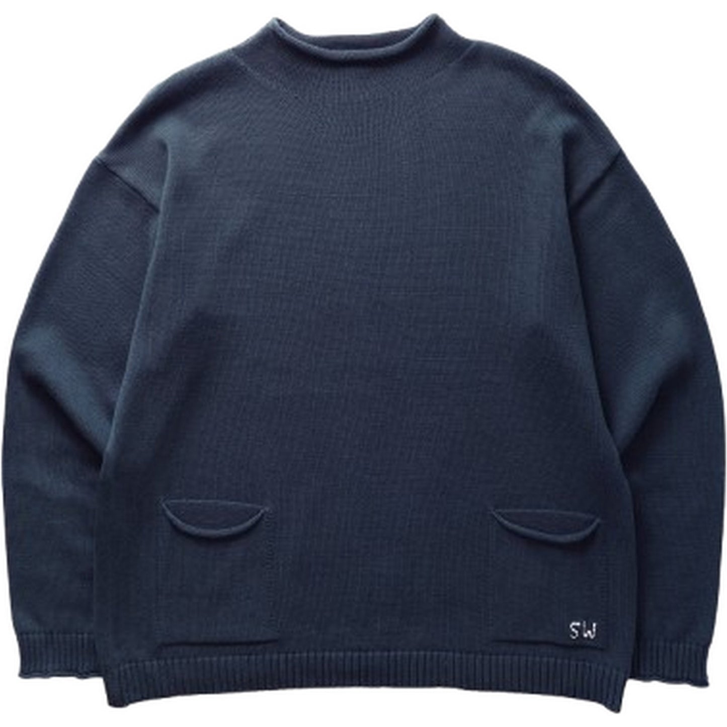 Maglioni Uomo Service Works - Mock Smock Sweater - Blu