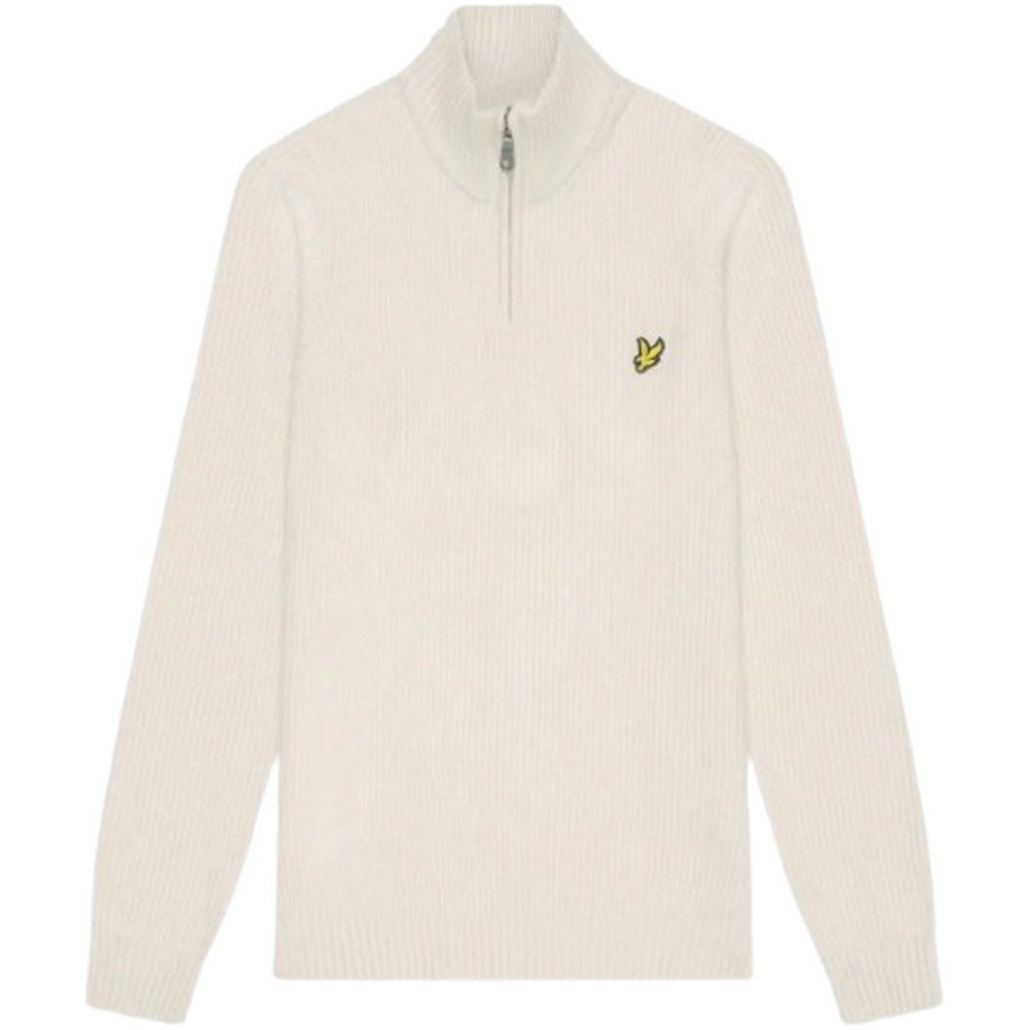 Maglie a manica lunga Uomo Lyle & Scott - Shaker Stitch Quarter Zip - Bianco