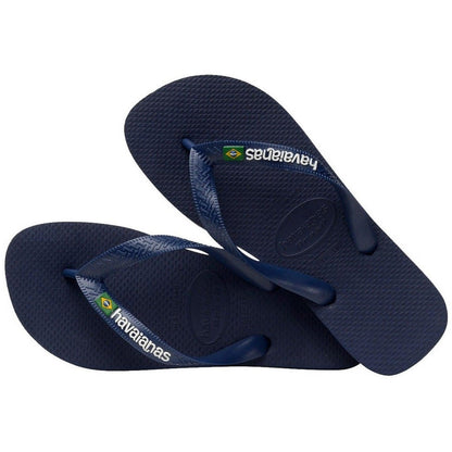 Infradito Unisex Havaianas - Brasil Logo - Blu