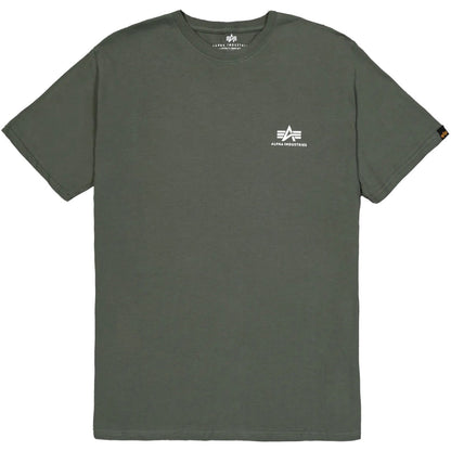 T-shirt Uomo Alpha Industries - Basic T Small Logo - Verde