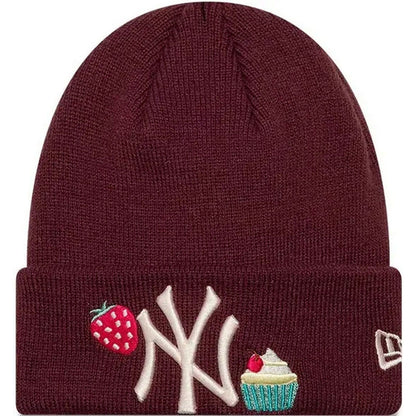 Cappelli e cappellini Bambino New Era - Child Food Icon Beanie - Bordeaux