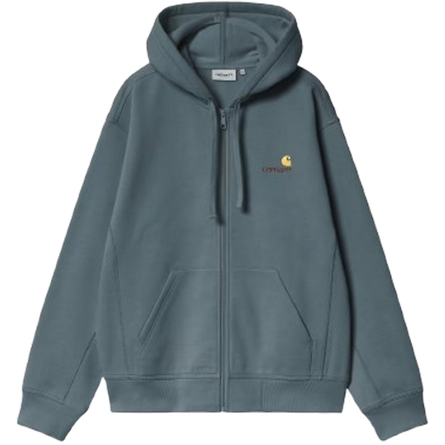 Giacche Uomo Carhartt Wip - Hooded American Script Jacket - Blu