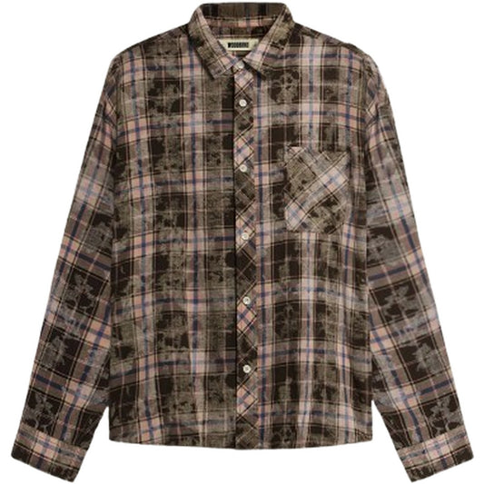 Camicie casual Uomo Woodbird - Wbjong Check Shirt - Marrone