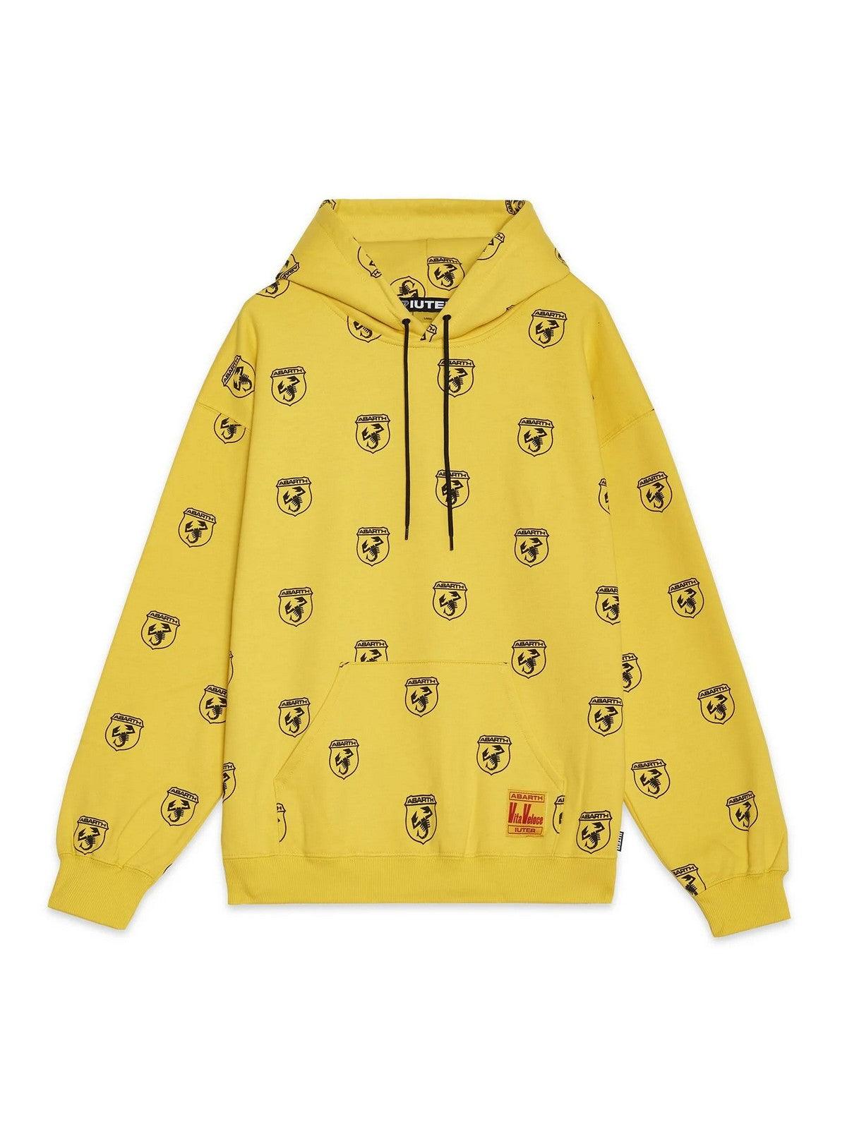 Felpe con cappuccio Uomo Iuter - Abarth Scorpio Hoodie - Giallo