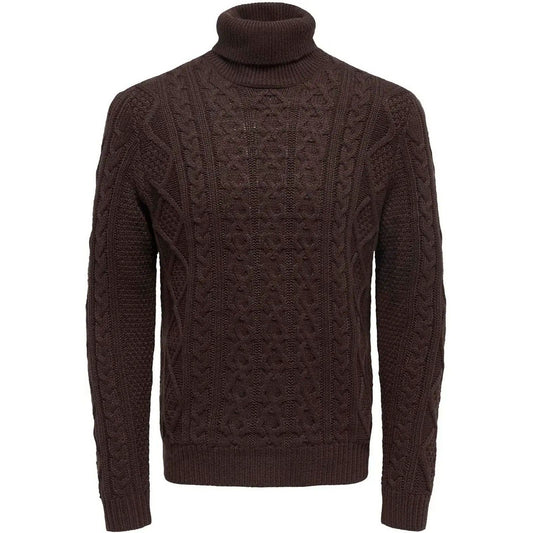 Maglioni Uomo Only & Sons - Onsrigge Reg 3 Cable Roll Neck Knit - Multicolore