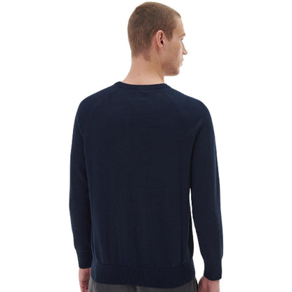 Maglie Uomo Barbour International - Cotton Crew Knit - Blu