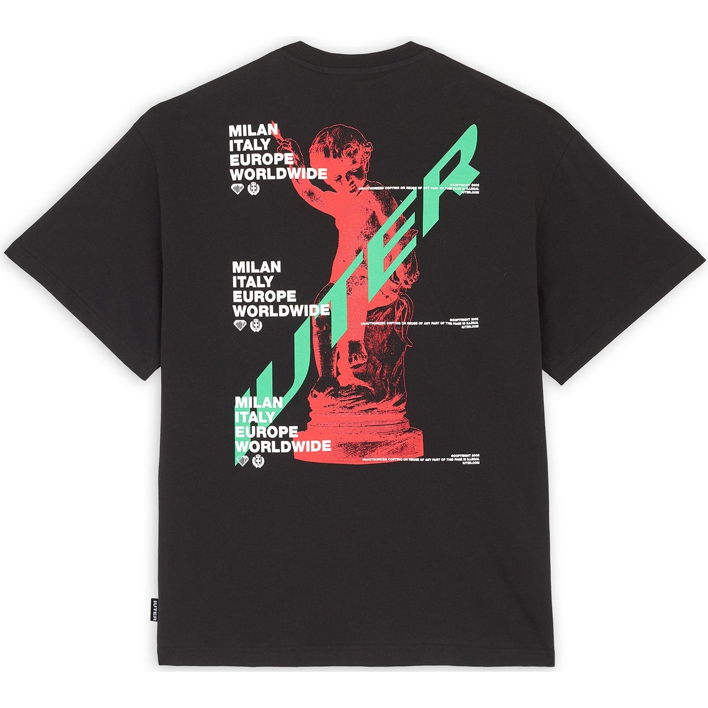 T-shirt Uomo Iuter - Cupido Tee - Nero