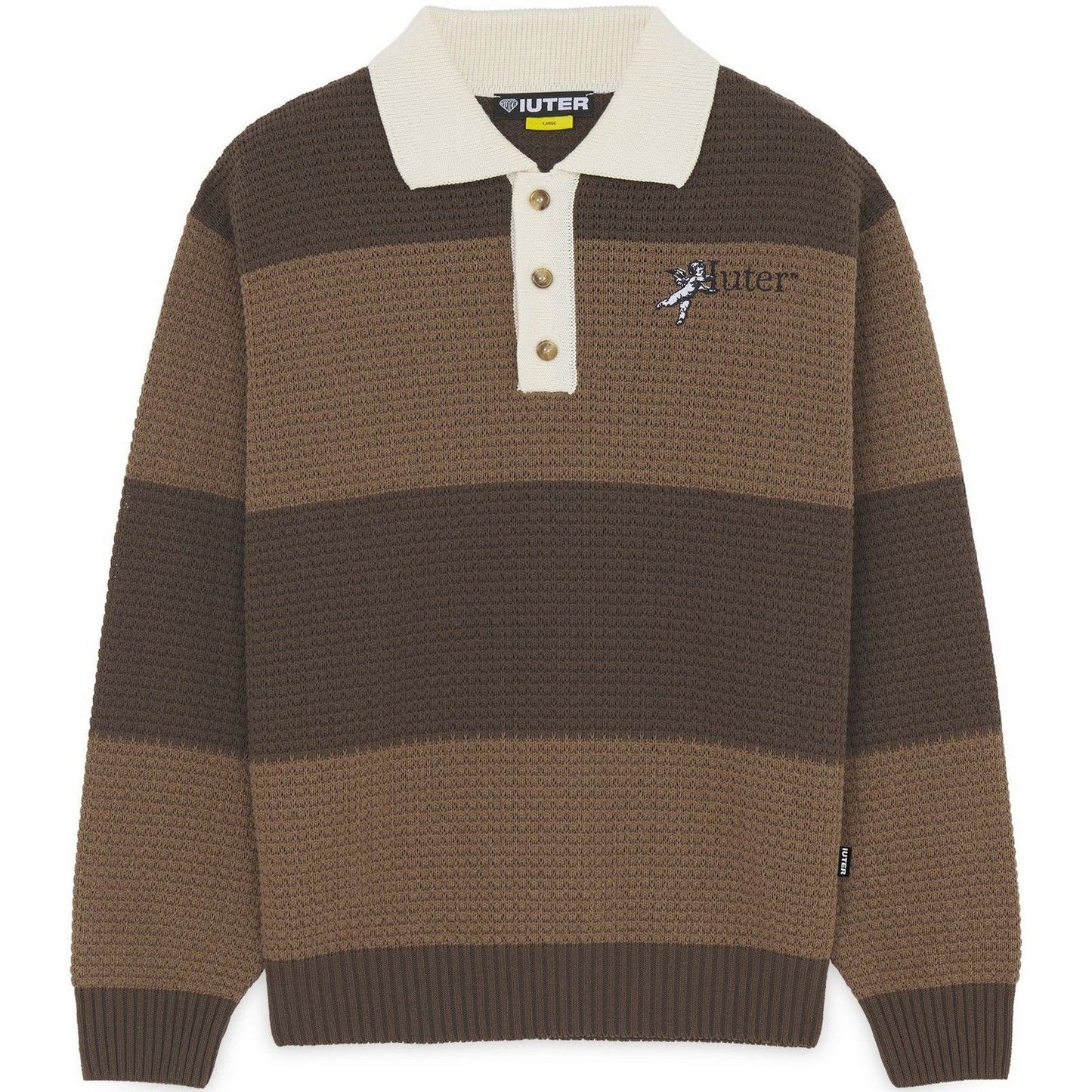 Polo a manica lunga Uomo Iuter - Souls Knit Polo - Marrone