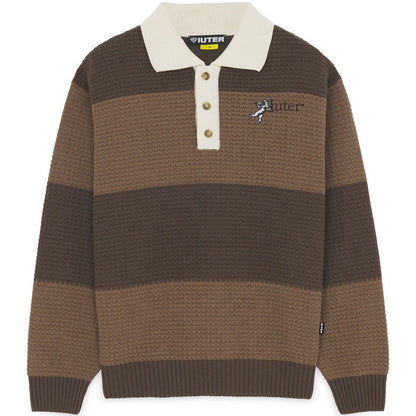 Polo a manica lunga Uomo Iuter - Souls Knit Polo - Marrone
