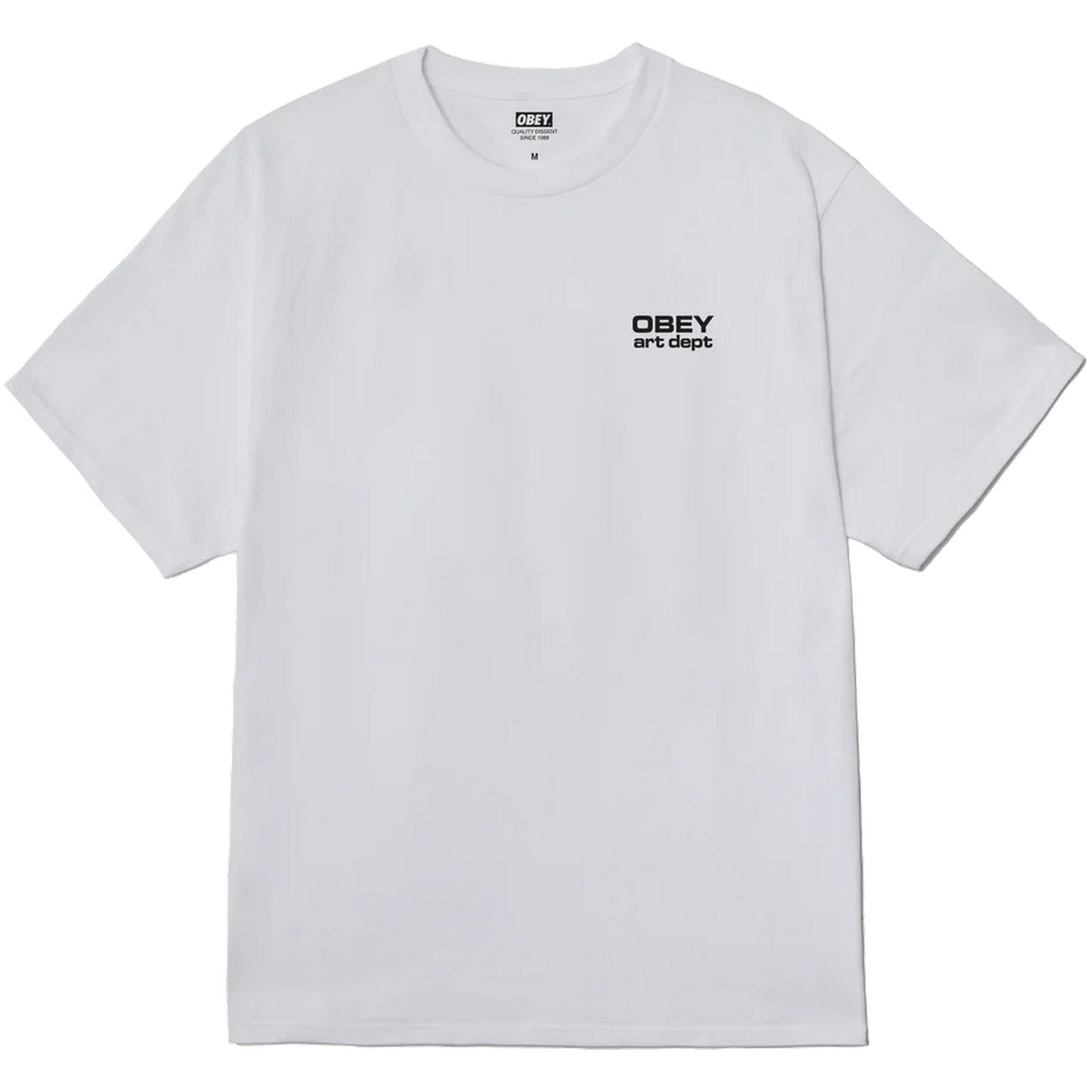 T-shirt Uomo Obey - Obey Art Department Tee - Bianco