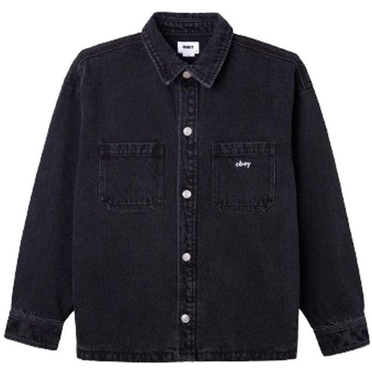 Giacche Uomo Obey - Winston Shirt Jacket - Nero
