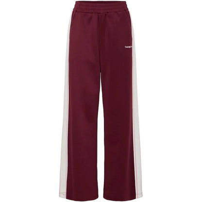 Pantaloni Donna The Jogg Concept - Jcsima Wide Tape Pants - Bordeaux