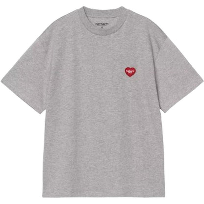 T-shirt Donna Carhartt Wip - W' S/S Heart Patch T-Shirt - Grigio