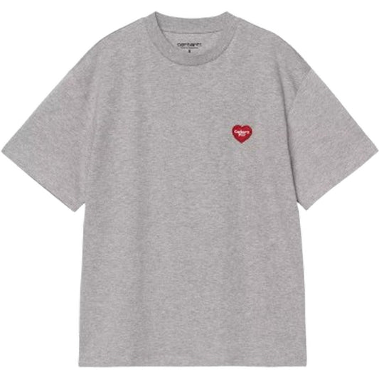 T-shirt Donna Carhartt Wip - W' S/S Heart Patch T-Shirt - Grigio