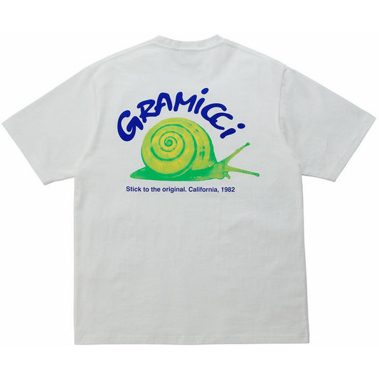 T-shirt Uomo Gramicci - Snail Tee - Bianco